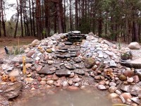 Oczka, kaskady, klomby